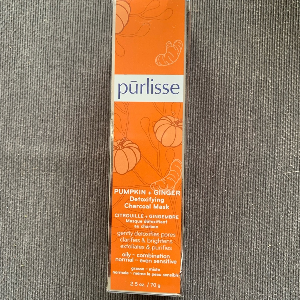 NEW Purlisse Pumpkin +Ginger Charcoal Detoxifying Mask